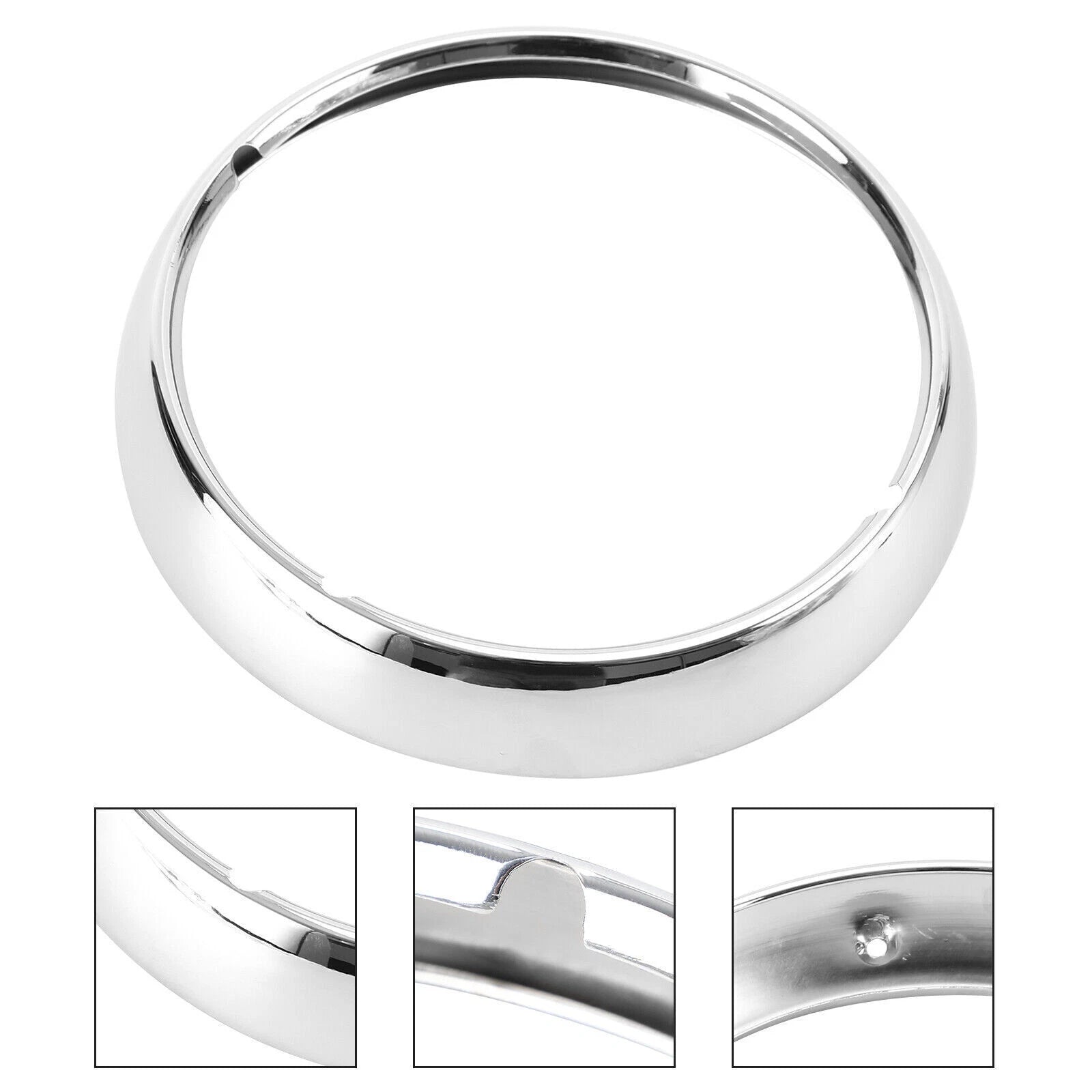 7" Chrome Headlight Trim Ring Cover for Harley Touring Road King (1983) 67712-83A T9