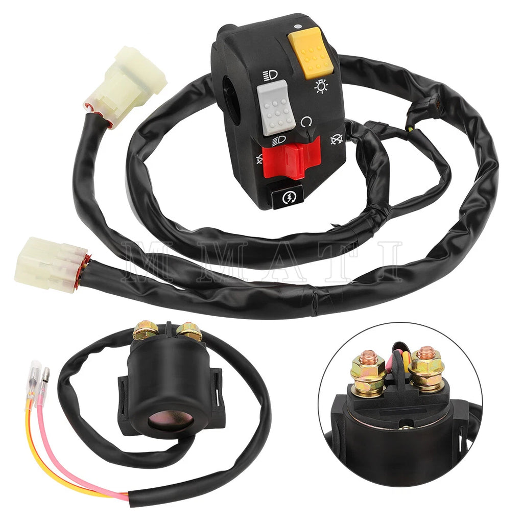 Handlebar Kill Switch & Starter Relay for Honda Sportrax 400 TRX400EX (1999–2004)