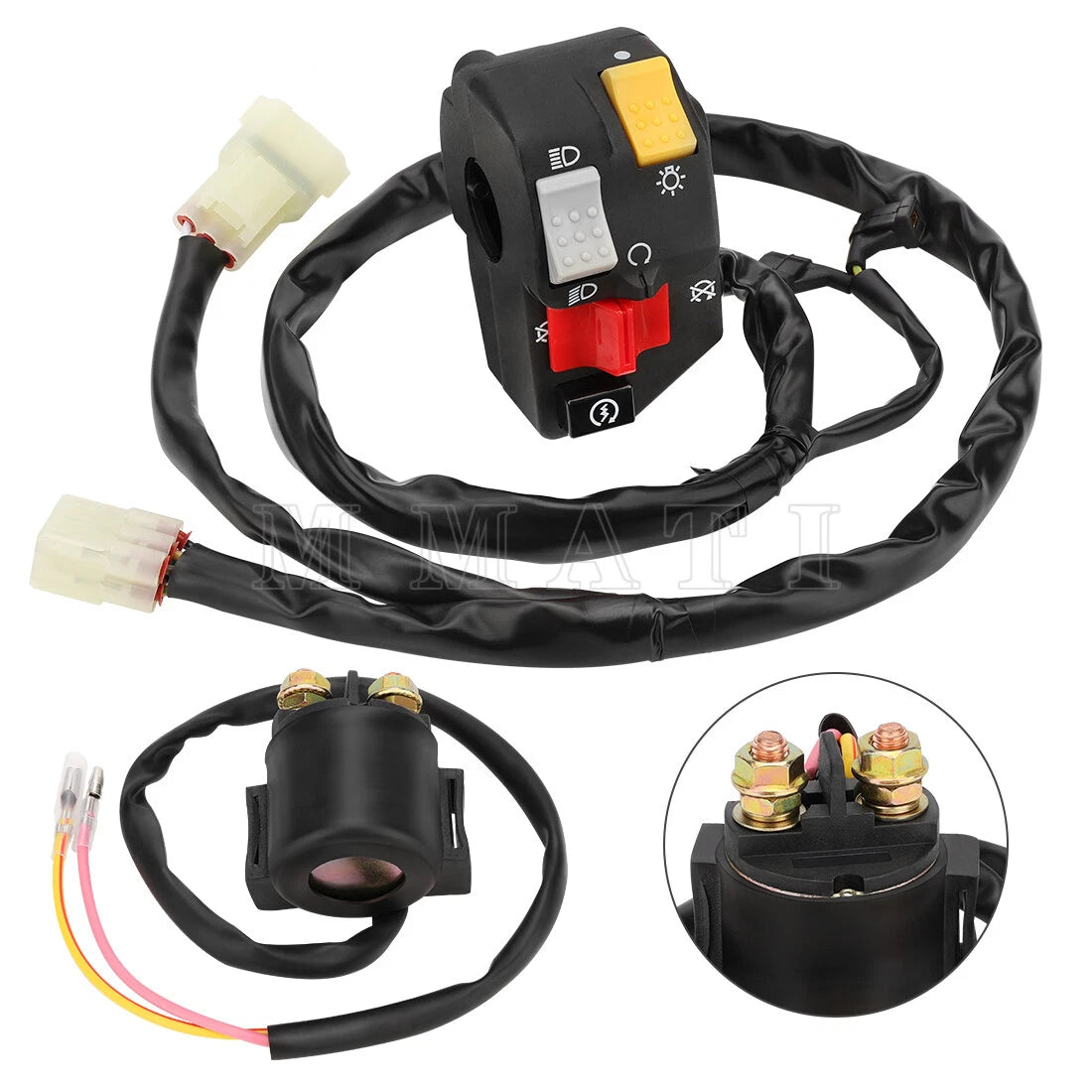 Handlebar Kill Switch & Starter Relay for Honda Sportrax 400 TRX400EX (1999–2004)