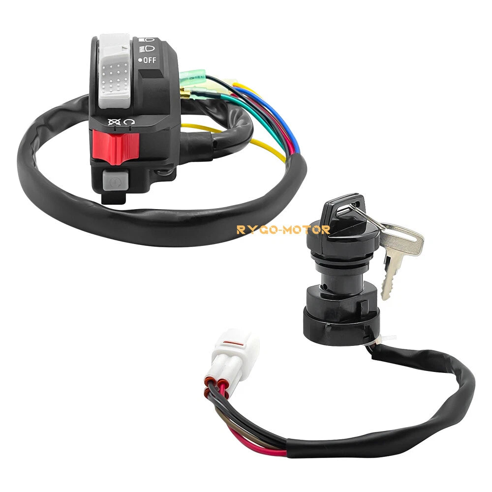 Start Stop Kill Switch & Ignition Key Switch for Yamaha Bear Tracker 250 (2000–2007)