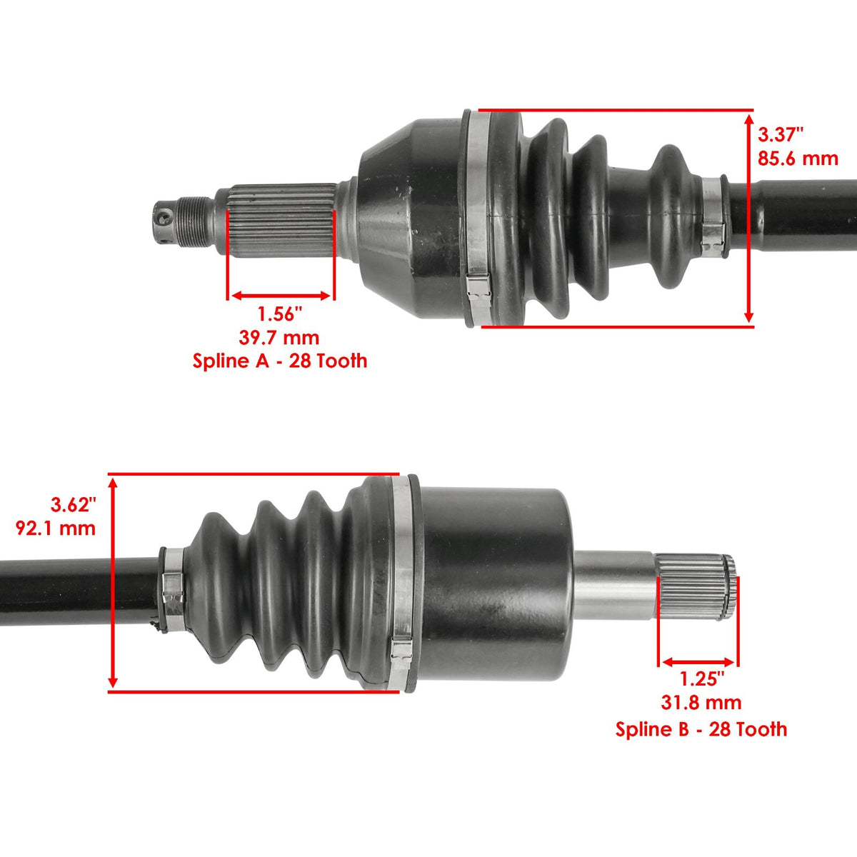 Rear Left CV Axle Replacement for Honda Pioneer 1000-5 (2017–2021)