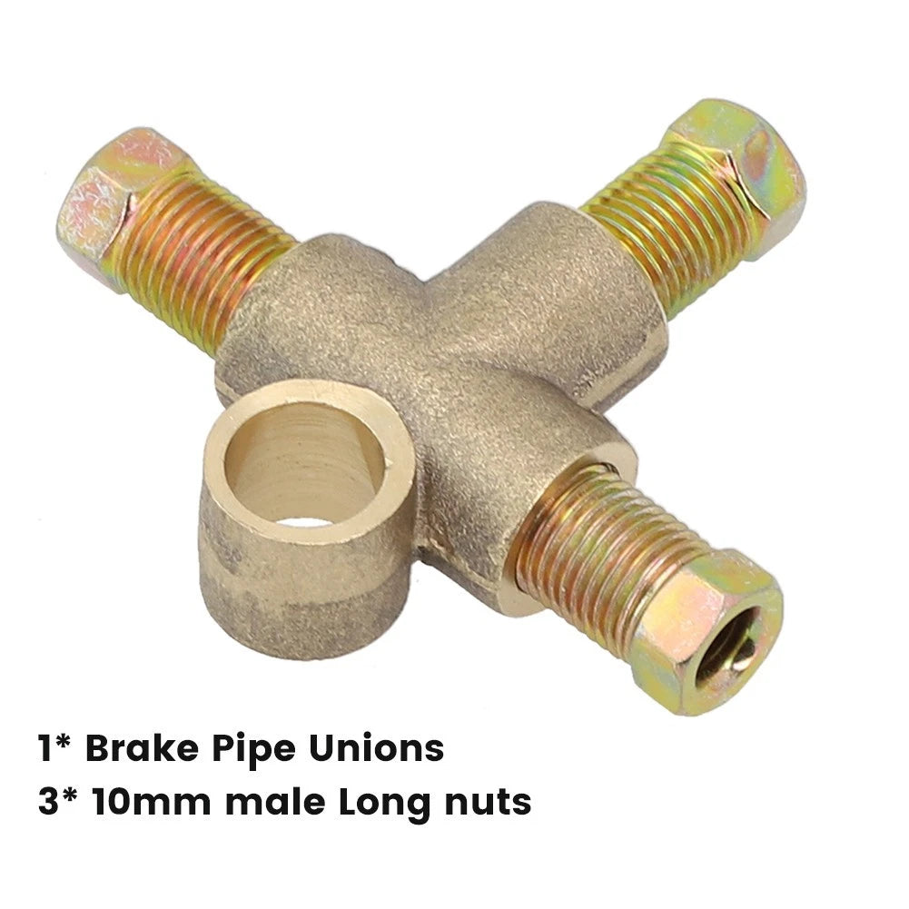 3 Way Brake T Piece Tee for Universal Applications (3/16 Pipe)