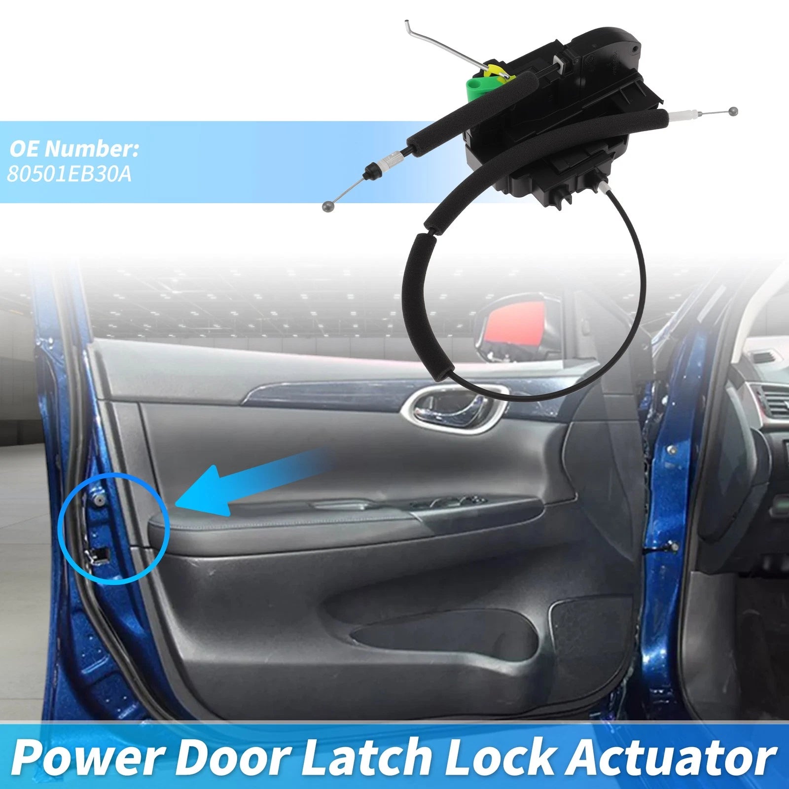 Front Left Power Door Lock Actuator 80501EB30A for Nissan Pathfinder (2004–2011)