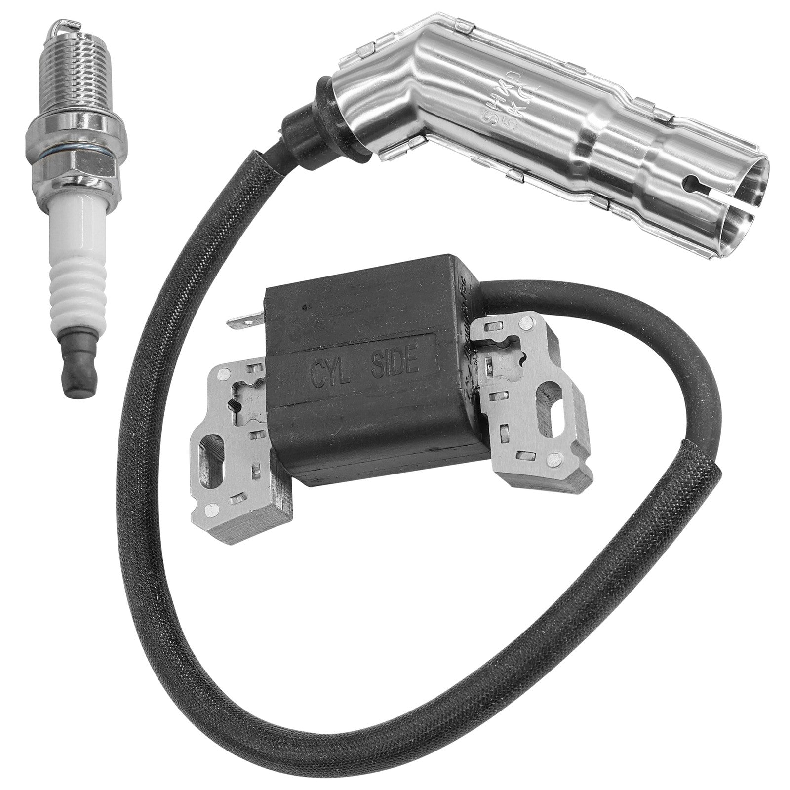 Ignition Coil with Spark Plug Replacement for John Deere L100 L105 (1988–2008)