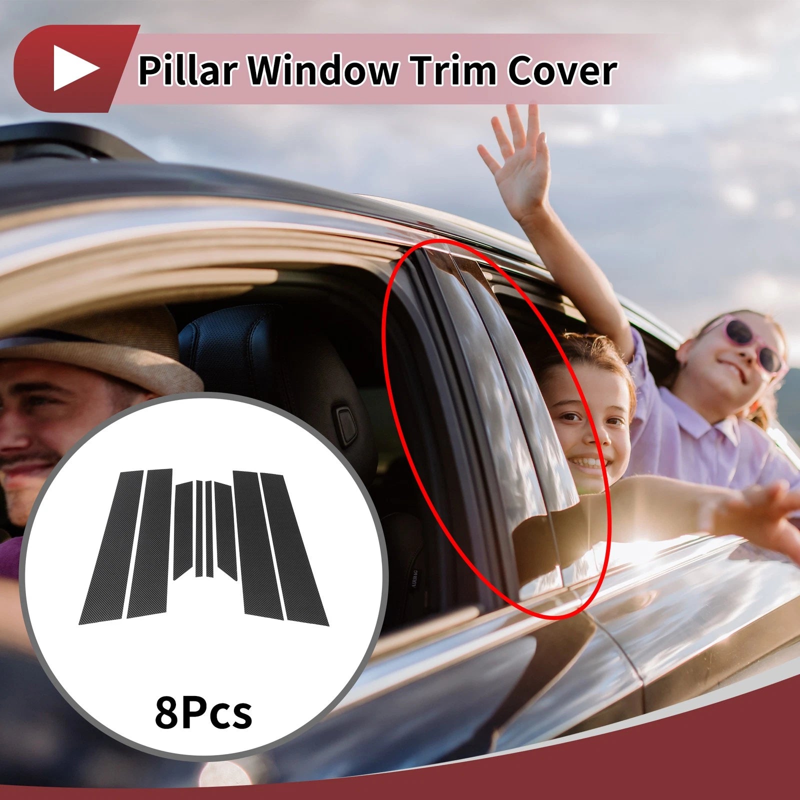 Front Rear Left Right Door Pillar Window Trim for Mazda 6 GH1 (2008–2013)