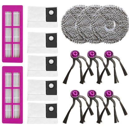 Set of 4 Mop Cloths for Home Floor Cleaning Robot