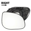 Right Side Mirror Glass Non Heated With Back for Hyundai i10 (2011–2013)