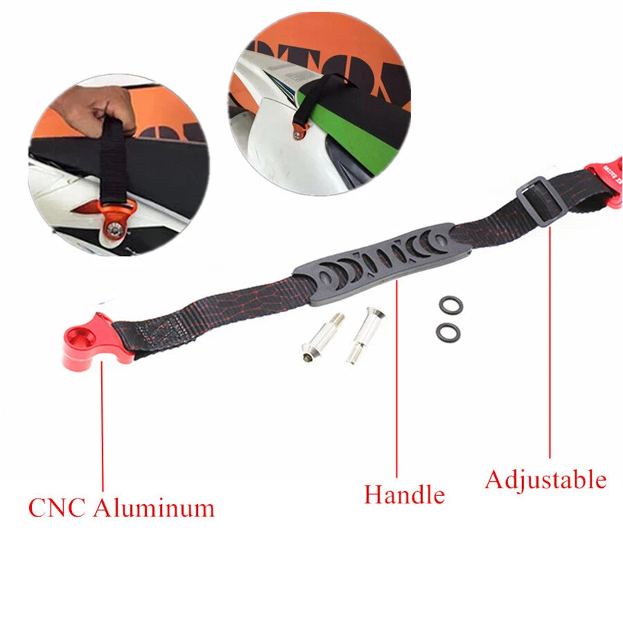Adjustable Rear Pull Assist Strap Handle Sling Belt for Motorcycle Dirt Bike