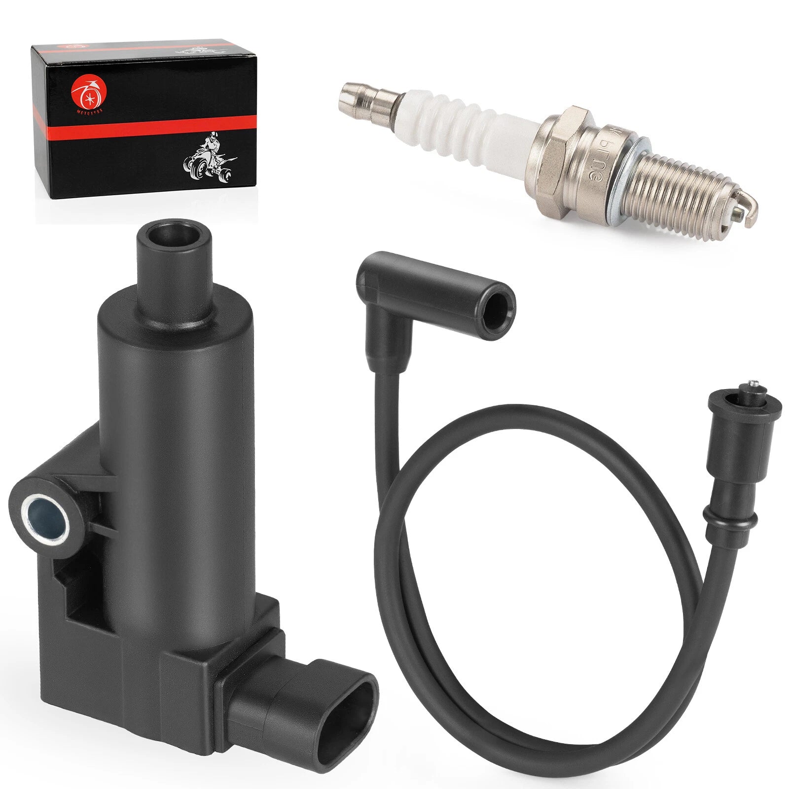 Ignition Coil & Spark Plug Set for Hisun UTV 250 400 450 500 MSU 400 500