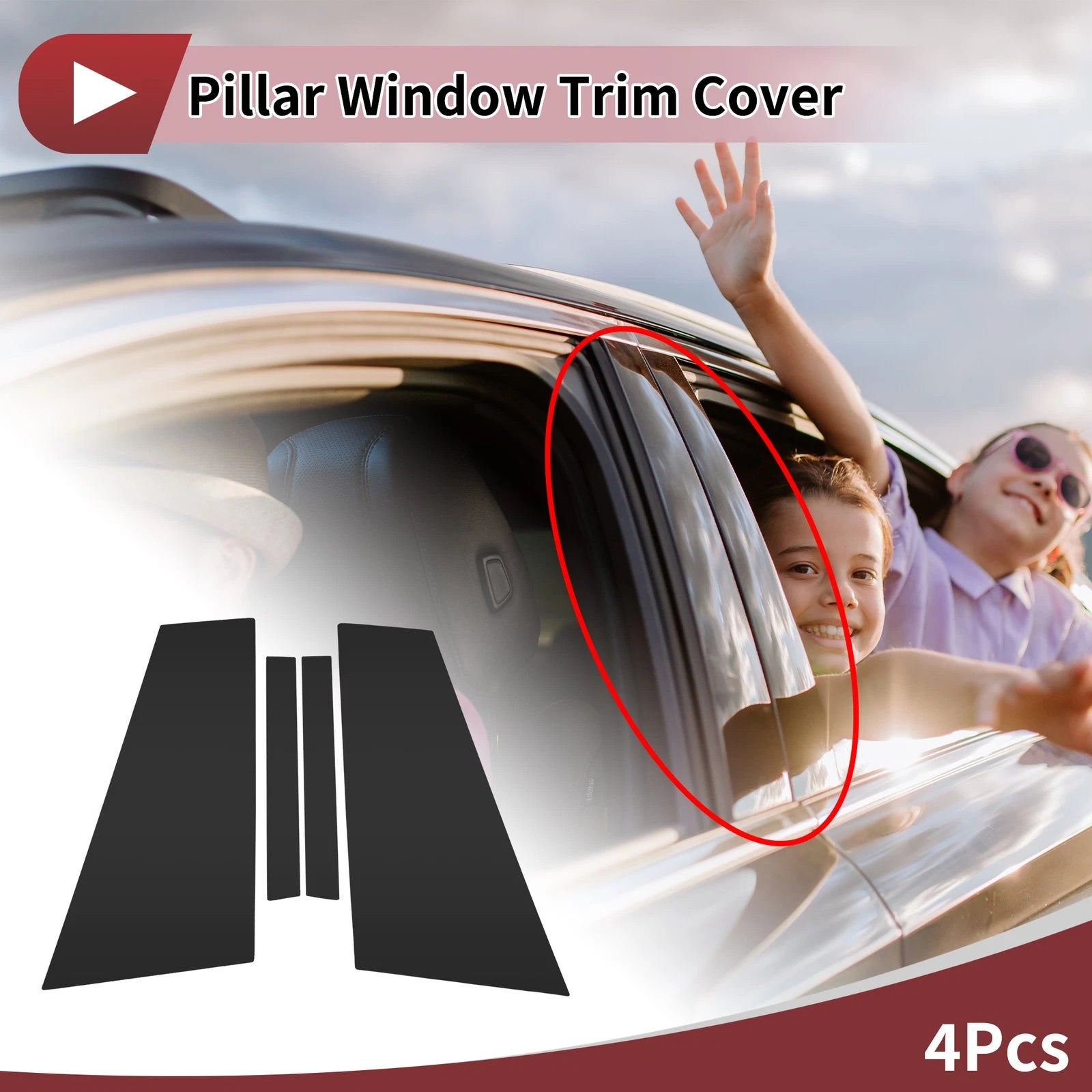 Door Pillar Window Trim Replacement for BMW 8-Series (2010–2015)