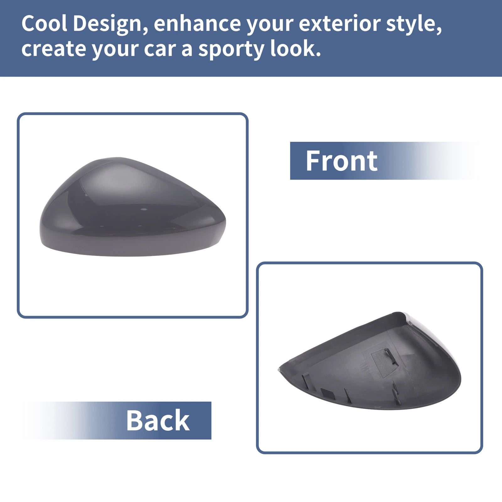 Mirror Cover Cap for Citroen C3 II (2010–2016) - Gray