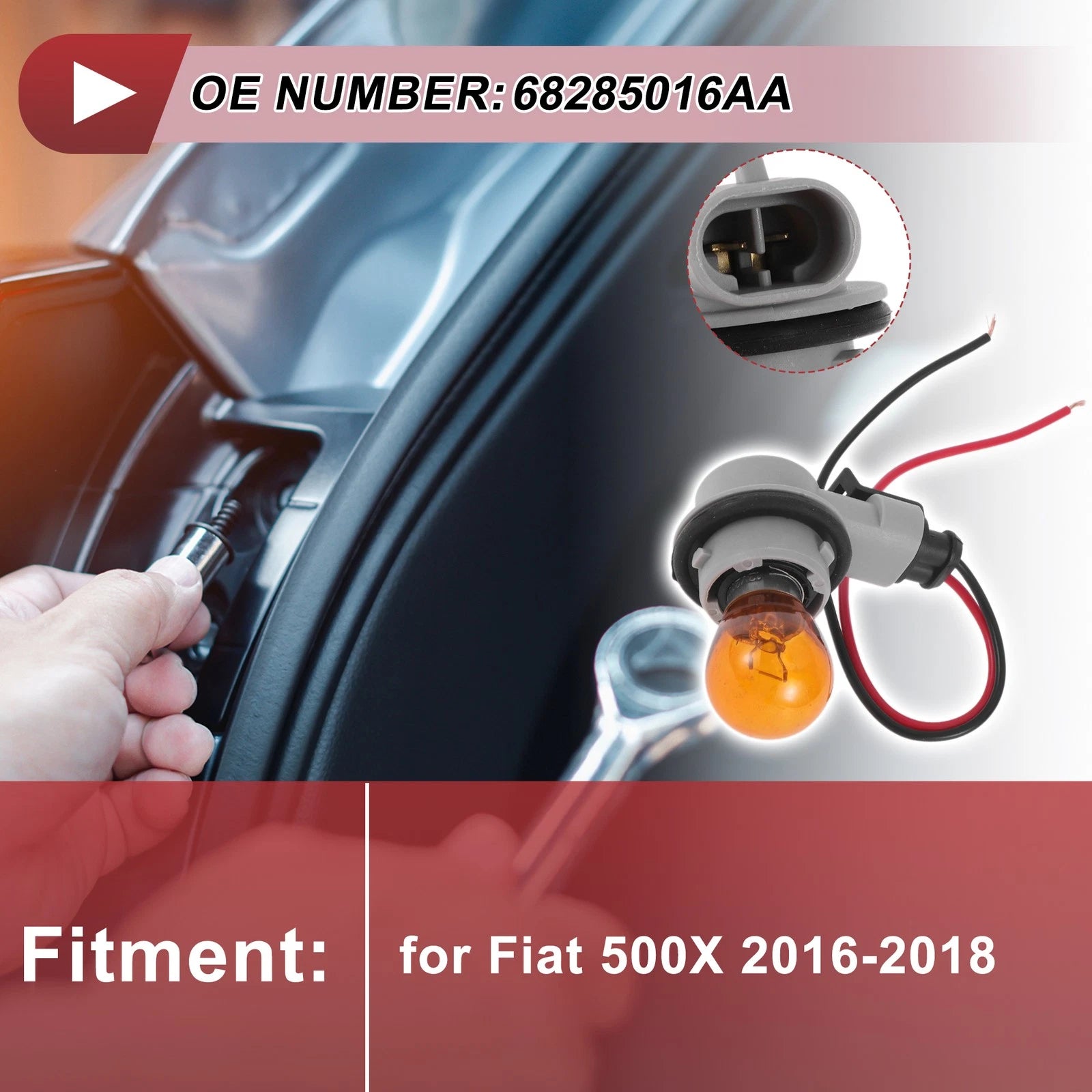 Tail Light Socket Wiring for Fiat 500X (2016–2018) No.68285016AA