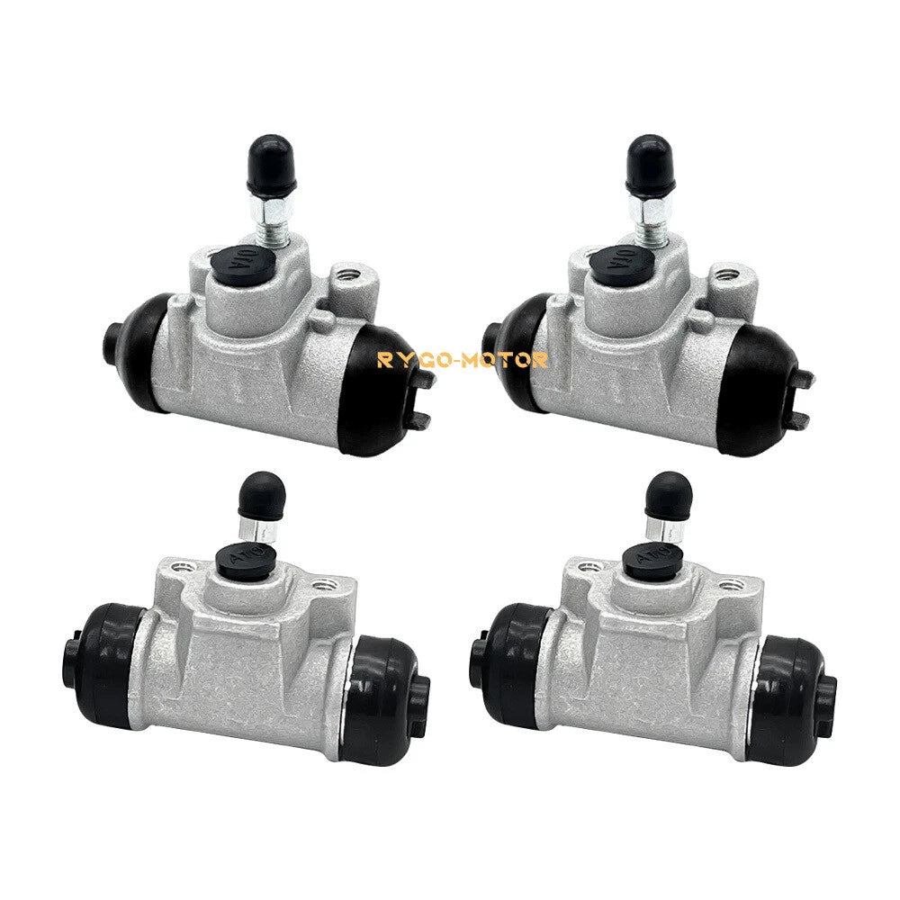 Front & Rear Brake Wheel Cylinders w/Shoes for Kawasaki KAF300 Mule (1993–2006)