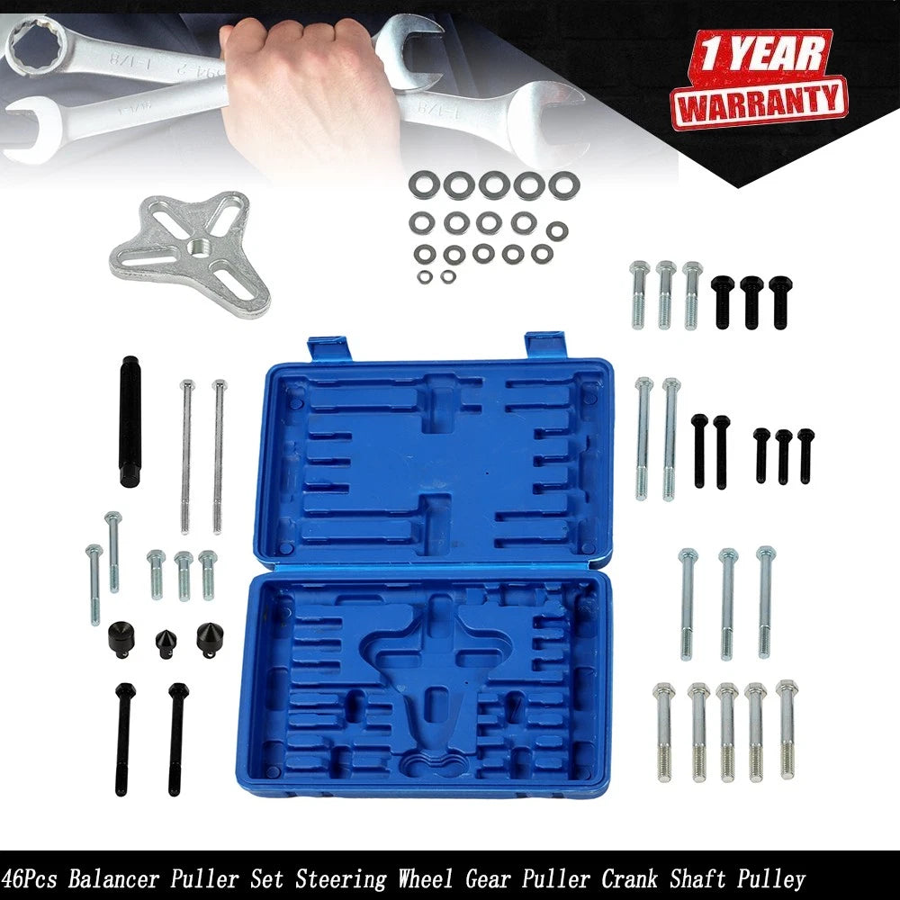 46-Piece Balancer Puller Set for Various Makes and Models