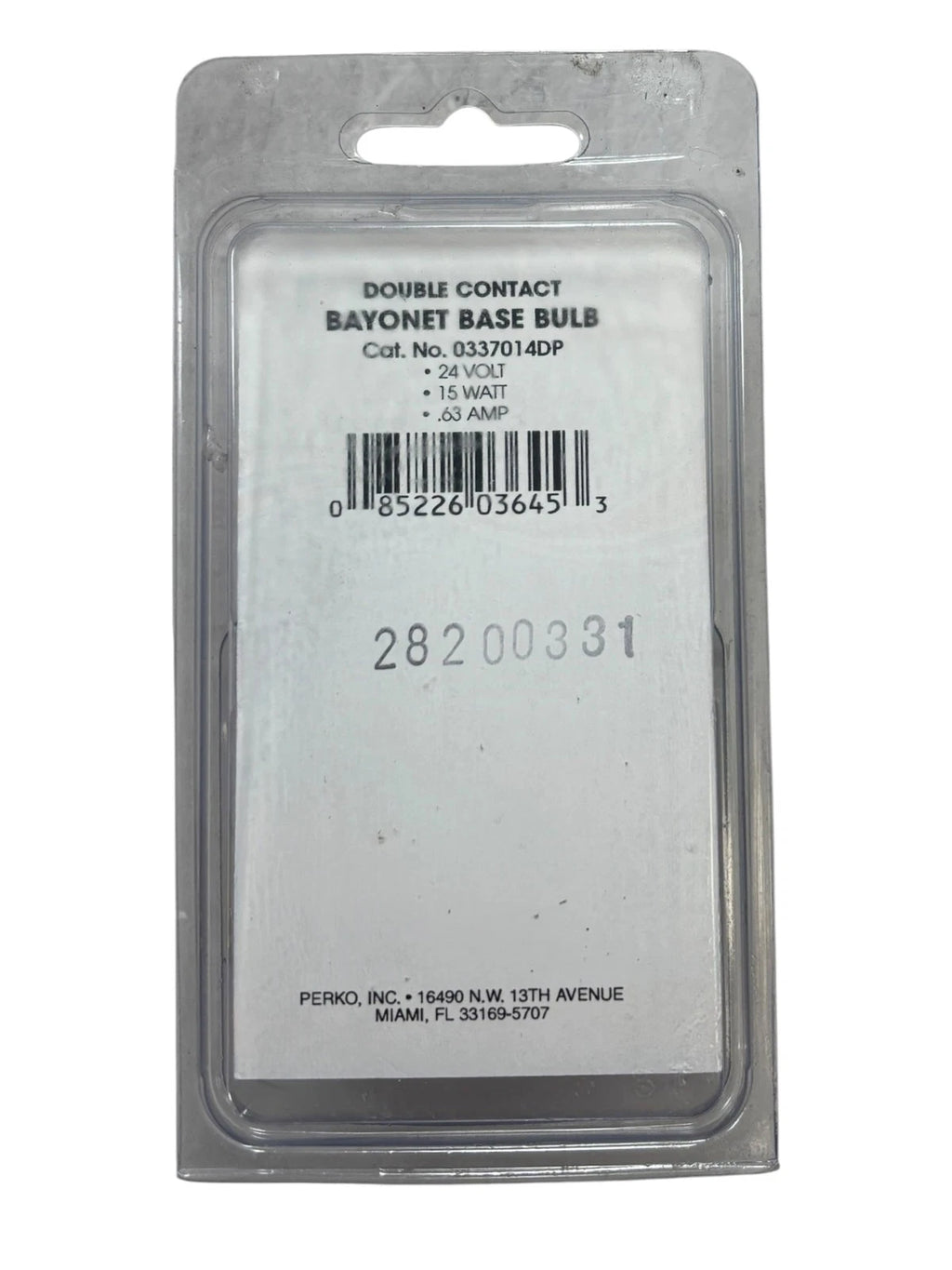 Double Contact Bayonet Base Bulb for Perko 0337014DP