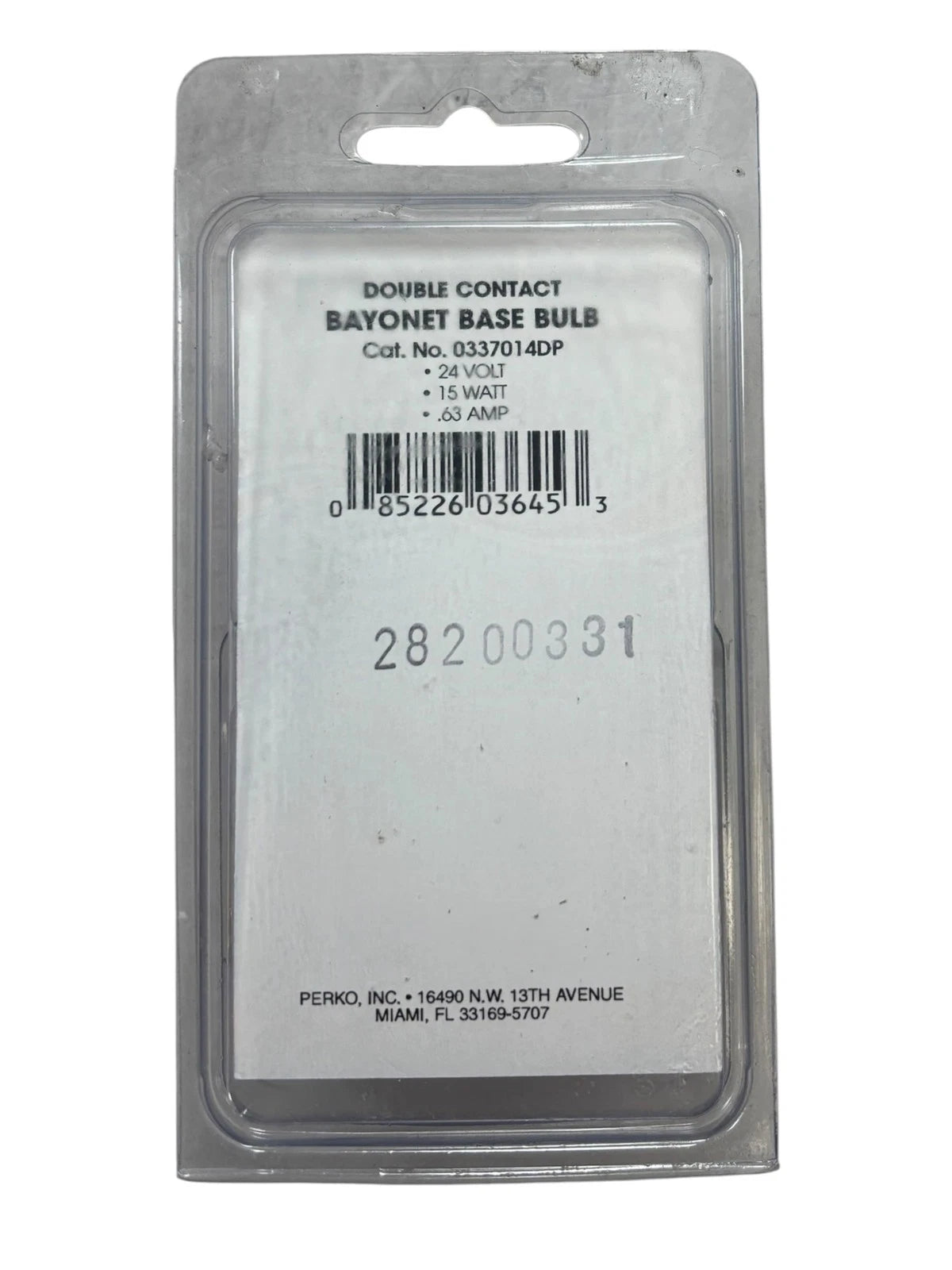 Double Contact Bayonet Base Bulb for Perko 0337014DP