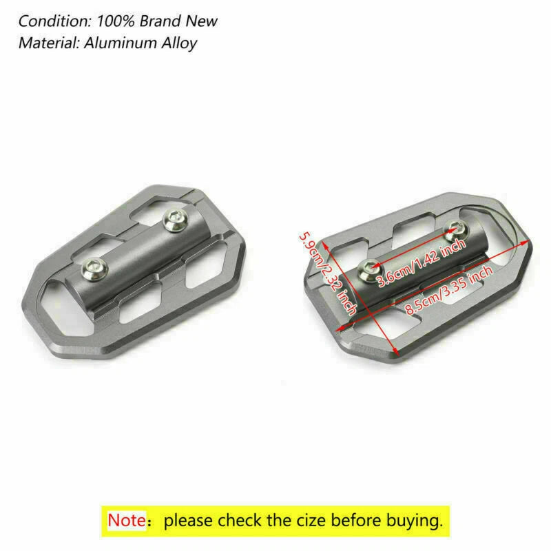 Foot Pegs Footrests for BMW G310GS S1000XR R1200GS (2013–2019) Titan-color