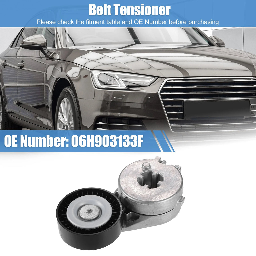 Accessory Drive Belt Tensioner Assembly with Pulley for Audi A4 (2008–2016)