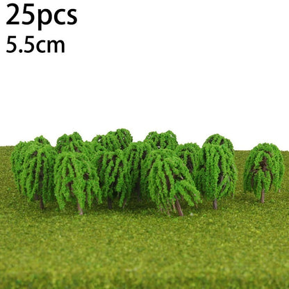 25pcs Model Tree for Kitchen Decoration Landscape