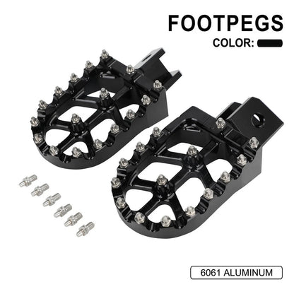 2Pcs Footpegs for Yamaha TW200 (1987–2023) Black
