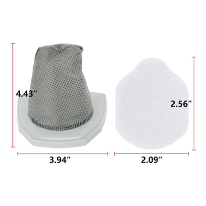 4-Pack Pre-Motor Cup Filter Set for Eureka NES210/NES212