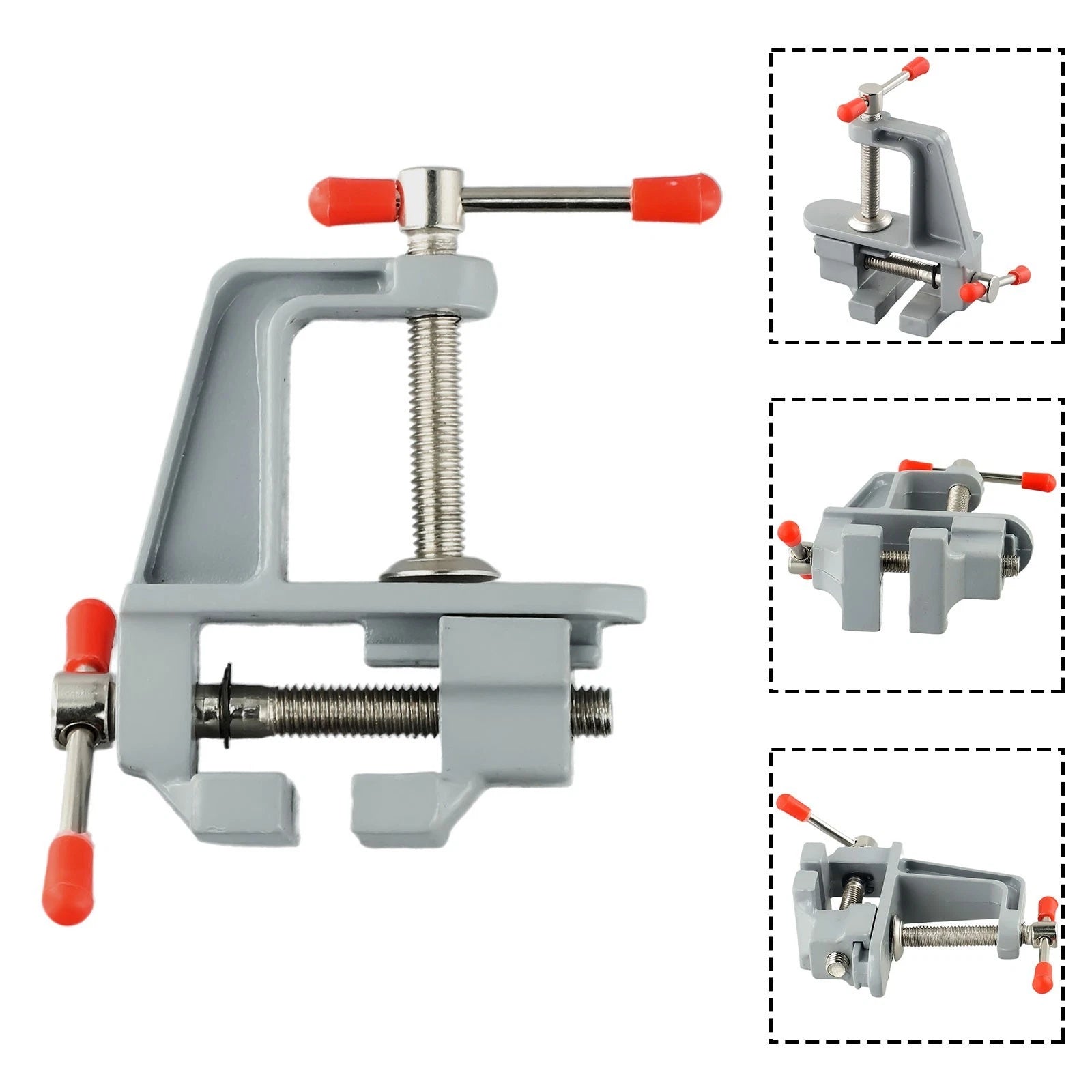 Table Vise for Woodworking (Aluminum, Black)