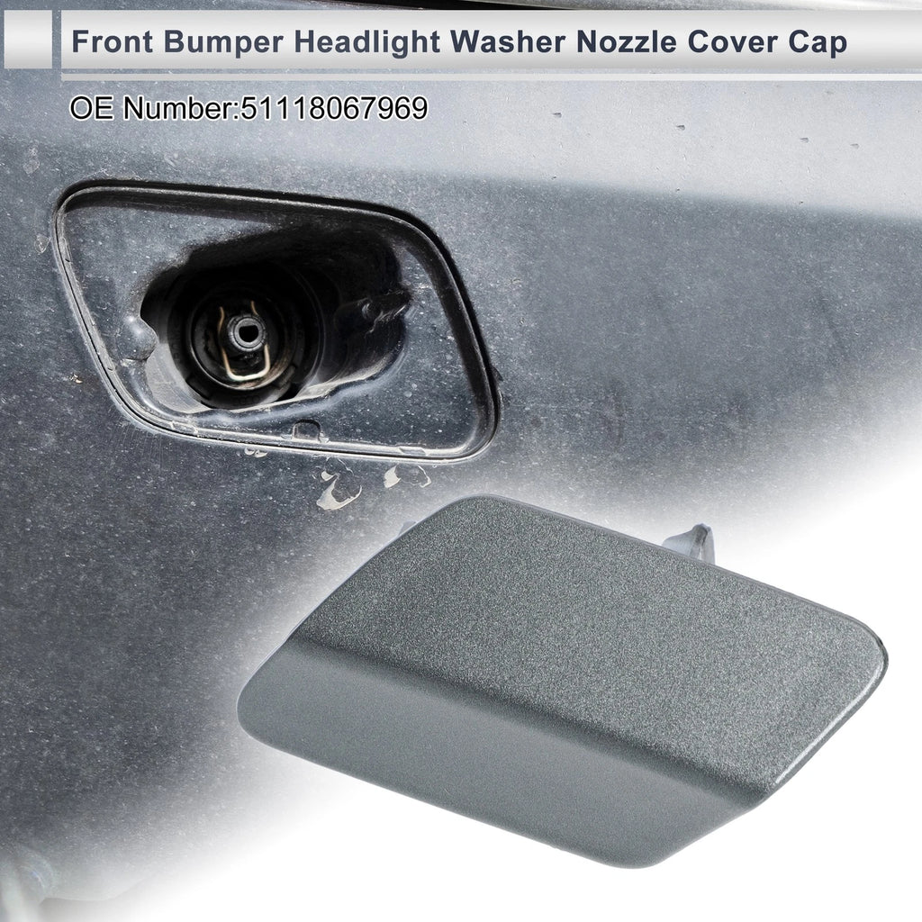 Headlight Washer Nozzle Cover Front Left for BMW 320i (2005–2013)