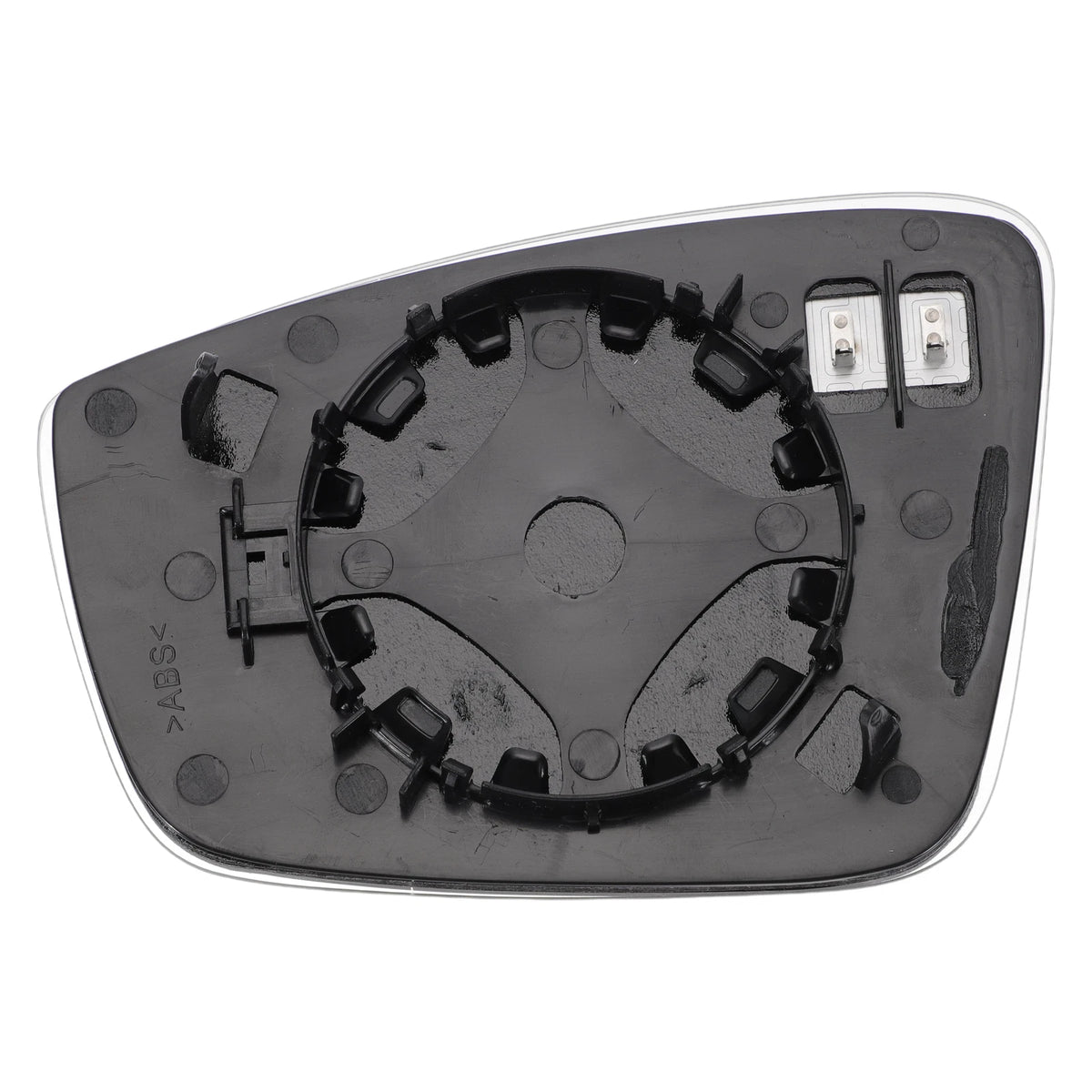 Right Side Heated White Mirror Glass for Skoda Rapid (2013–2020)
