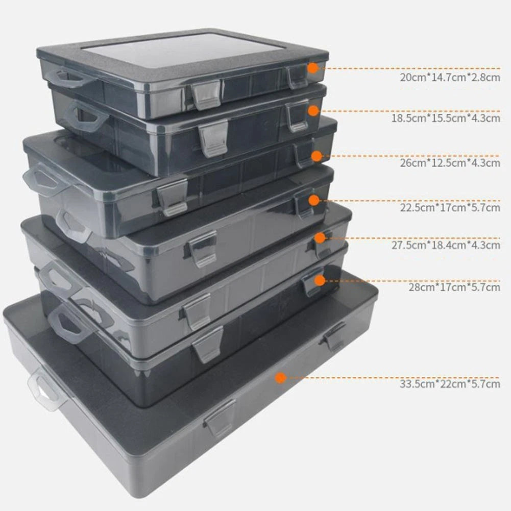 Tool Parts Box with Removable Dividers for Custom Storage