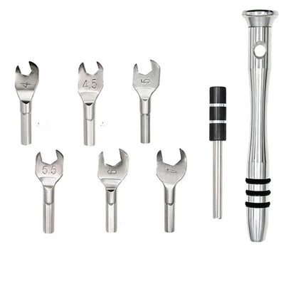 6-Piece Wrench Set for Compact Vehicles (4-7mm Metric Sizes)