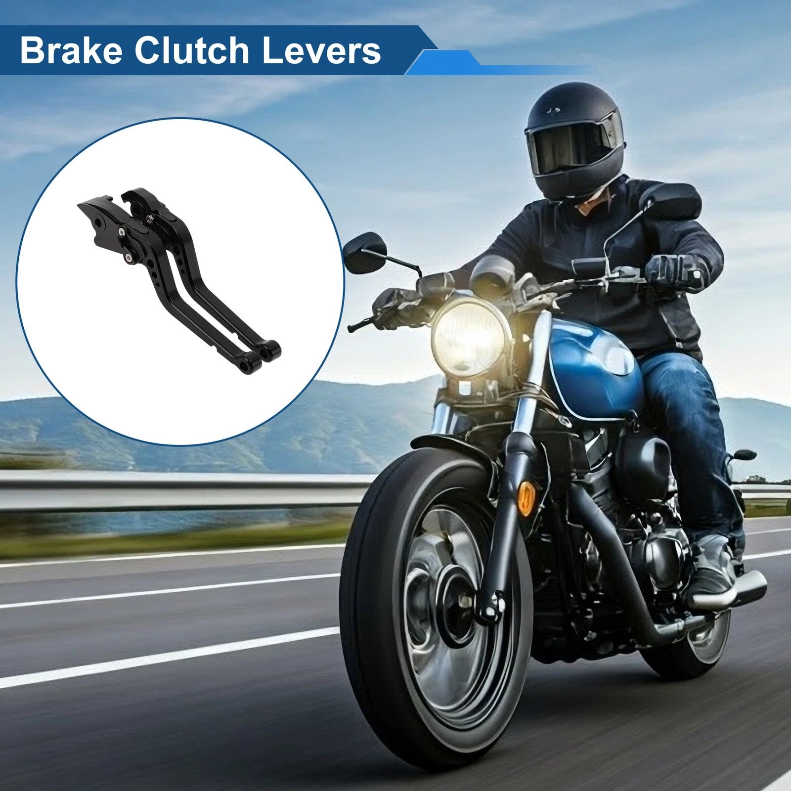 Adjustable Brake Clutch Levers for Honda RC51 (2000–2006) Black Pair