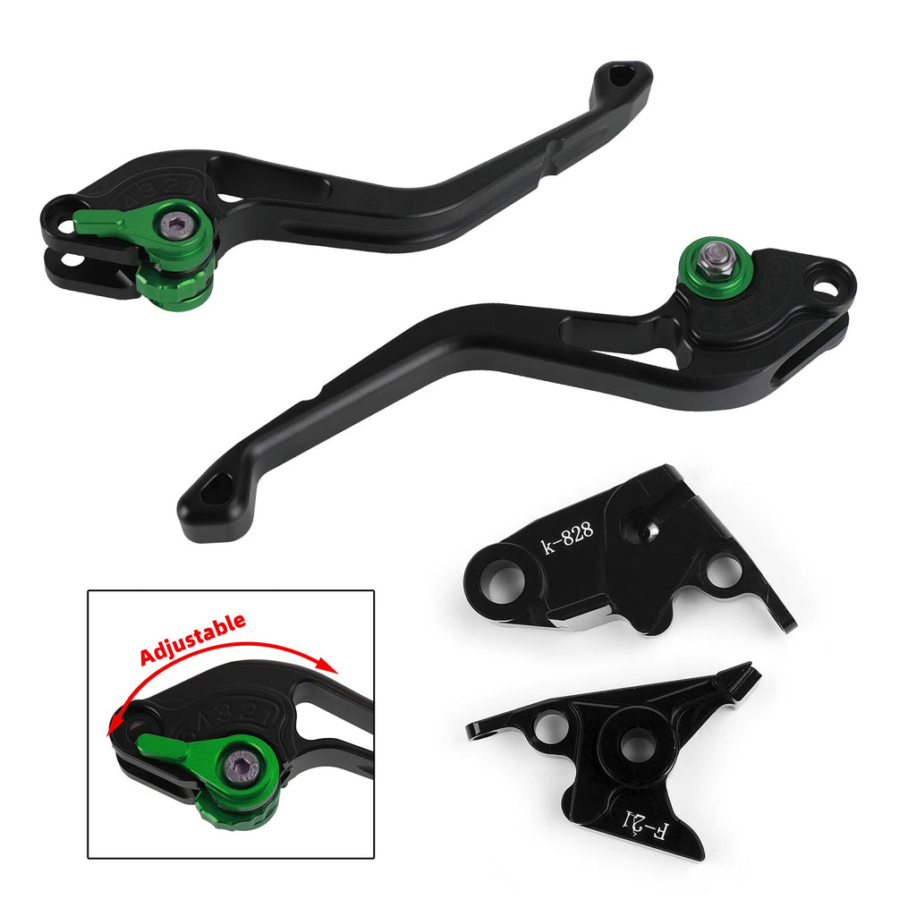 Short Clutch Brake Lever for Kawasaki Z750 (2007–2012), Z800 (2013–2016) T9