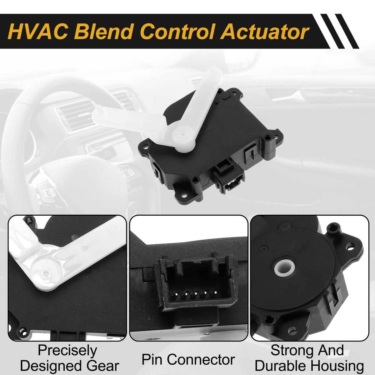 HVAC Heater Blend Door Actuator for Cadillac CTS (2014–2015) No. 22799392