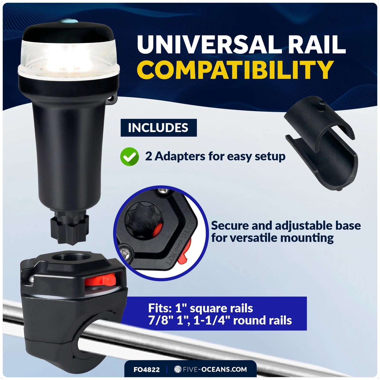 LED Portable Navigation Light for Boat (IP67)