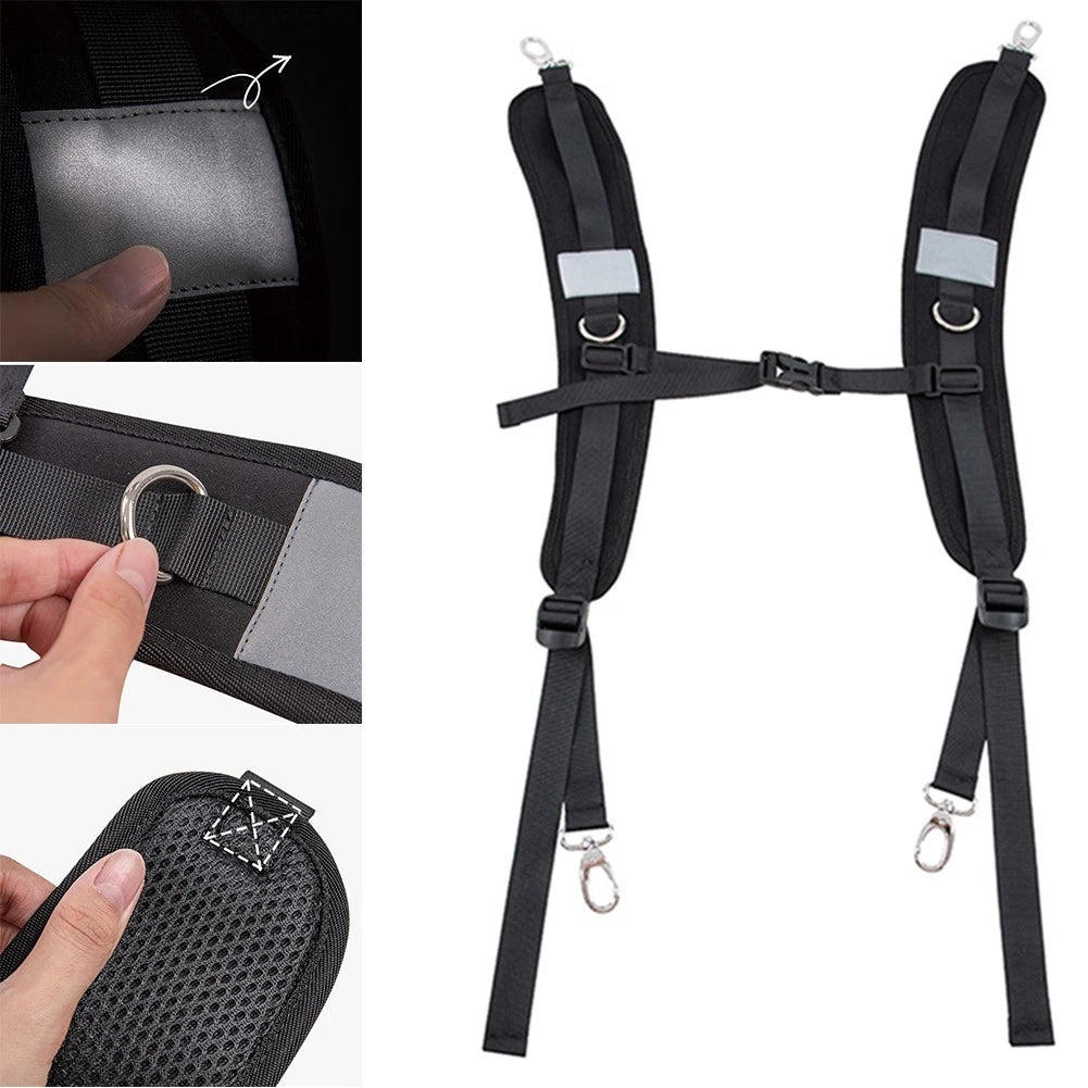 Replacement Clip-on Backpack Straps - Non-slip, Pressure-reducing