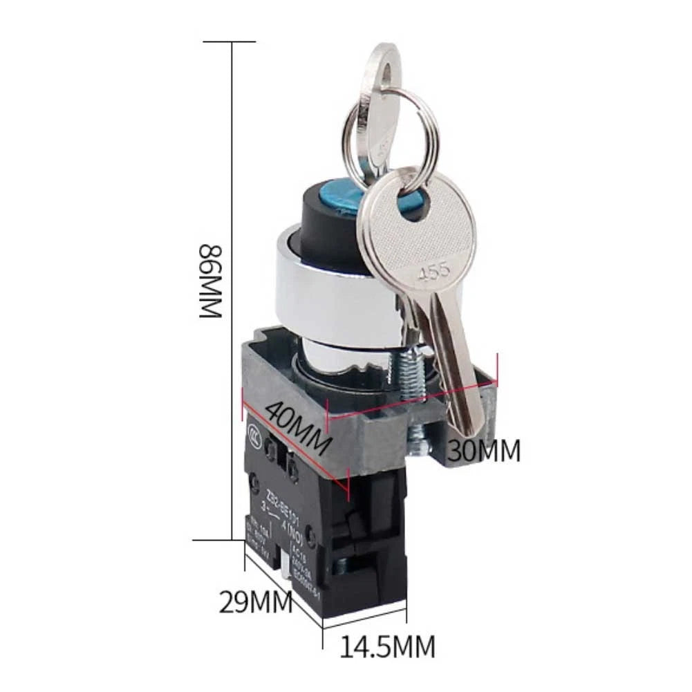Pushbutton Switch BG21 BG33 10A 600V with Plastic Knob for Industry