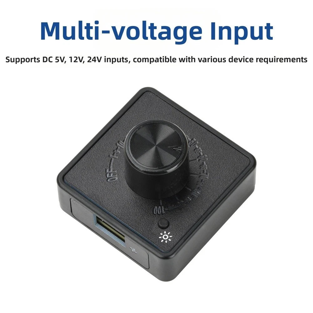 Digital Remote for PWM Fan Speed Controller DC 5V 12V 24V