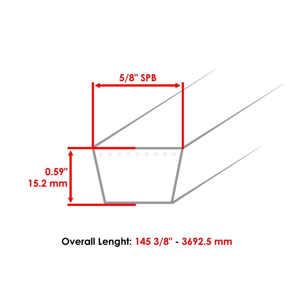 Deck Belt Replacement for Simplicity ZT3500 48 inch (2005–2015)