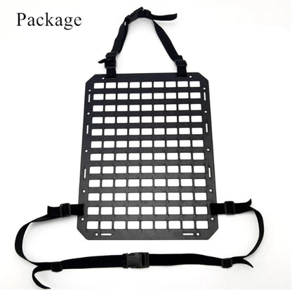MOLLE Panel Car Seat Back Rack Storage Cover 13"x17" for Tactical Use