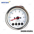 White Multifunction Tachometer for Suzuki DF40 DF140 (2000–2023)