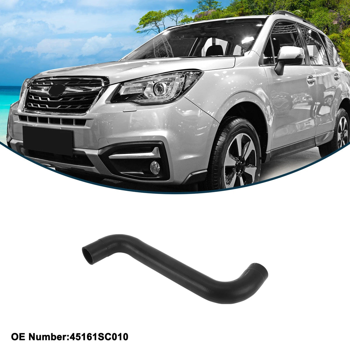 Radiator Hose No. 45161SC010 for Subaru Forester 2.5L (2011–2018) Upper