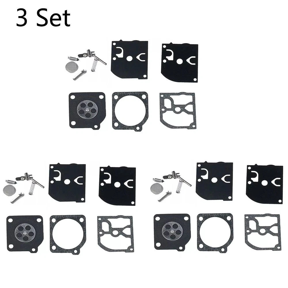 Set of 3 Carburetor Gasket Repair Kit for ZAMA RB-39 (Poulan, McCulloch)
