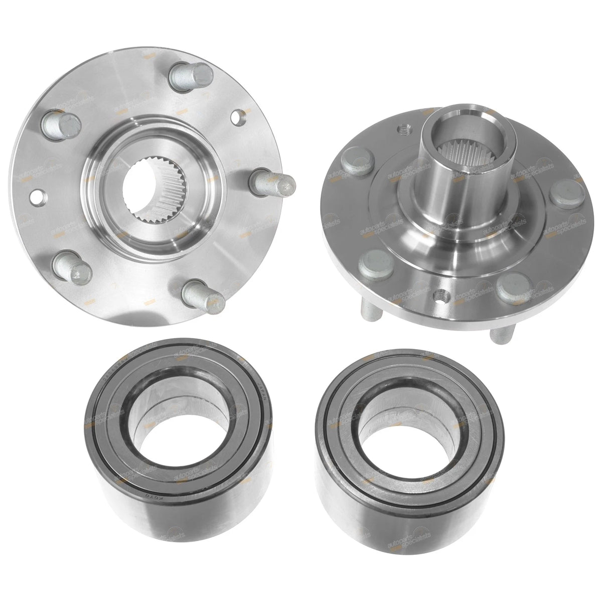 2x Front Wheel Bearing Hubs for Mazda 6 GG GY (2006–2008)