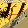 MTB Quick Release Axles Skewers Lever Front Rear 2 Pieces for 150mm 190mm (Black)
