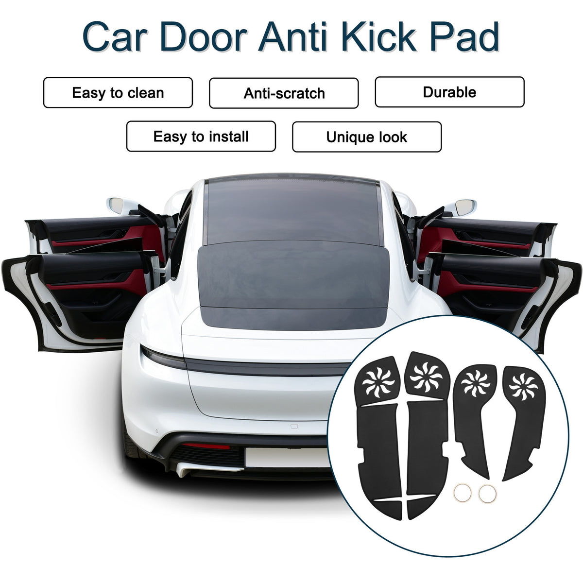 Car Door Anti Kick Pad Sticker Protector for Lexus RX200t (2016–2019)
