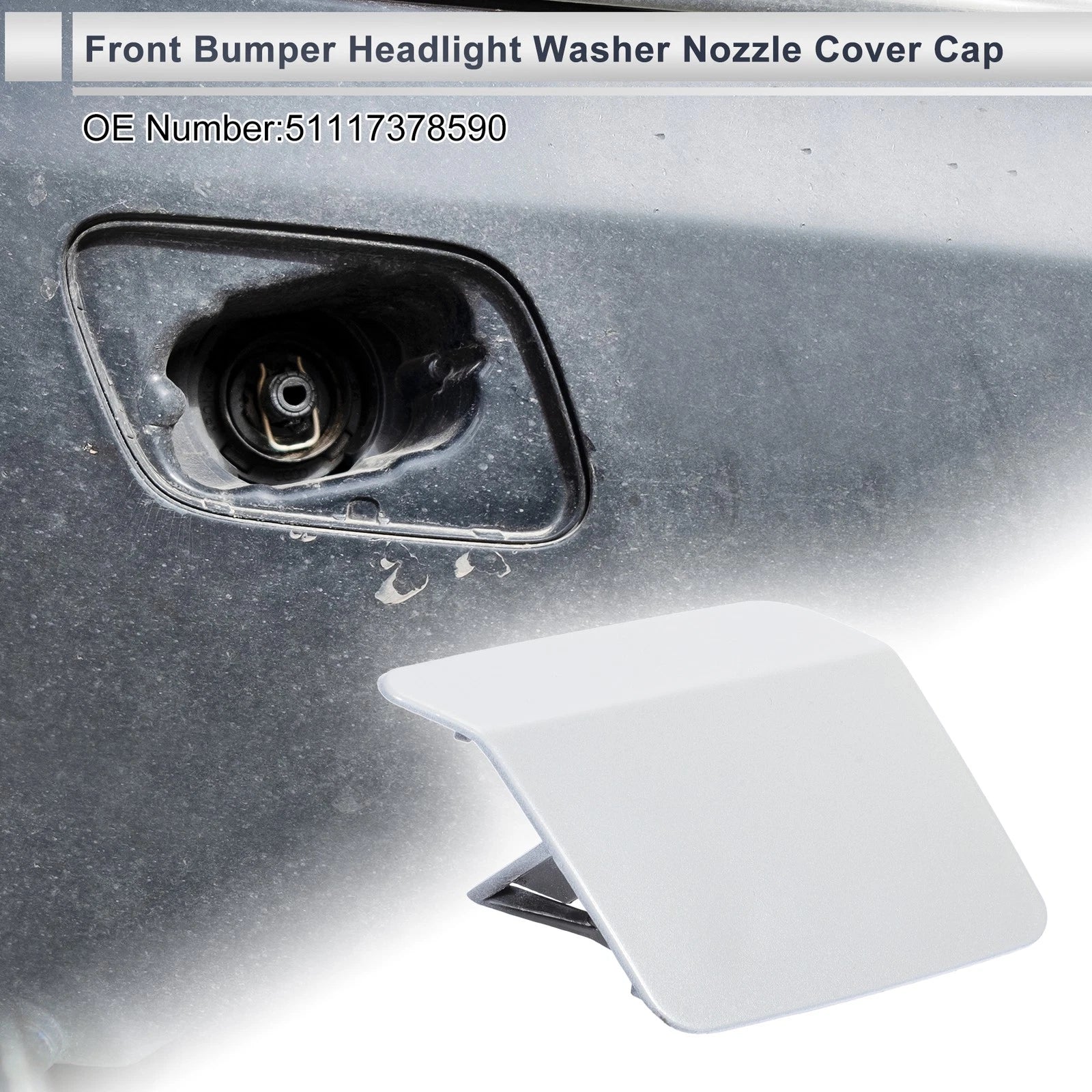 Front Right Headlight Washer Nozzle Cover Cap for BMW X5 F15 (2014–2018)