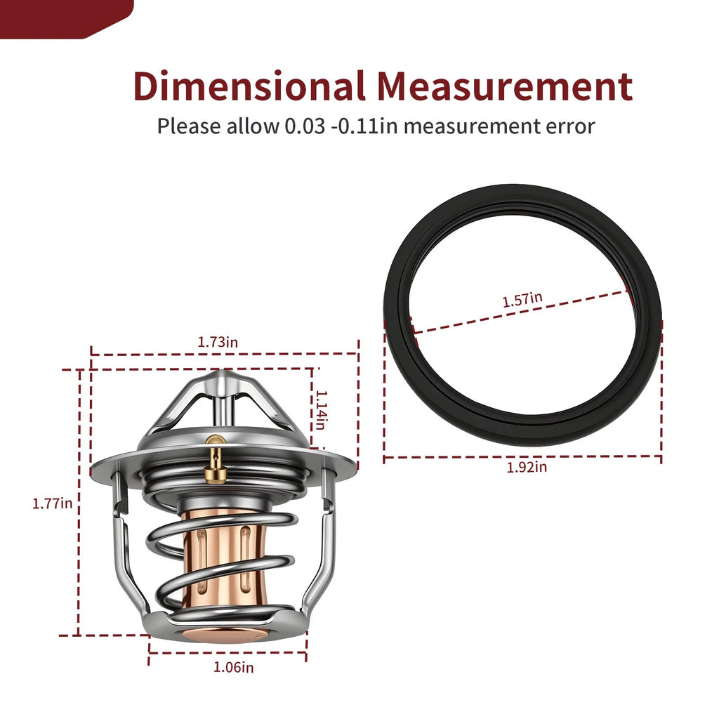Thermostat w/O-Ring 17670-06G51 for Suzuki SV650 SV650S SV1000 SV1000S (2003–2007)