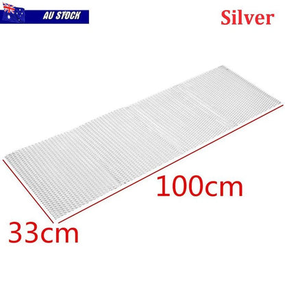 Silver Rhombus Aluminium Racing Grill Mesh Vent for Universal Fit (0.31"×0.63")