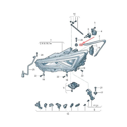 Headlight Installation Compensating Plate for Auto