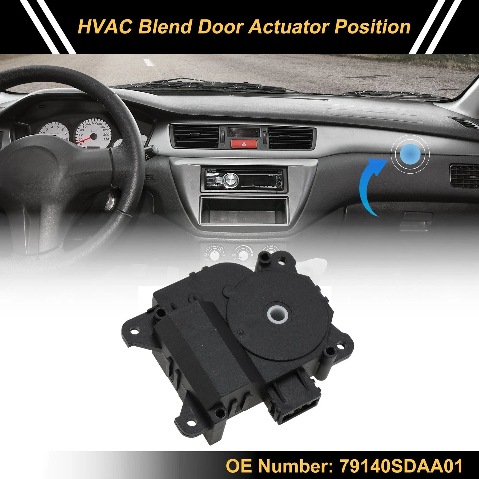 HVAC Heater Blend Door Actuator Replacement for Honda Accord (2003–2007)